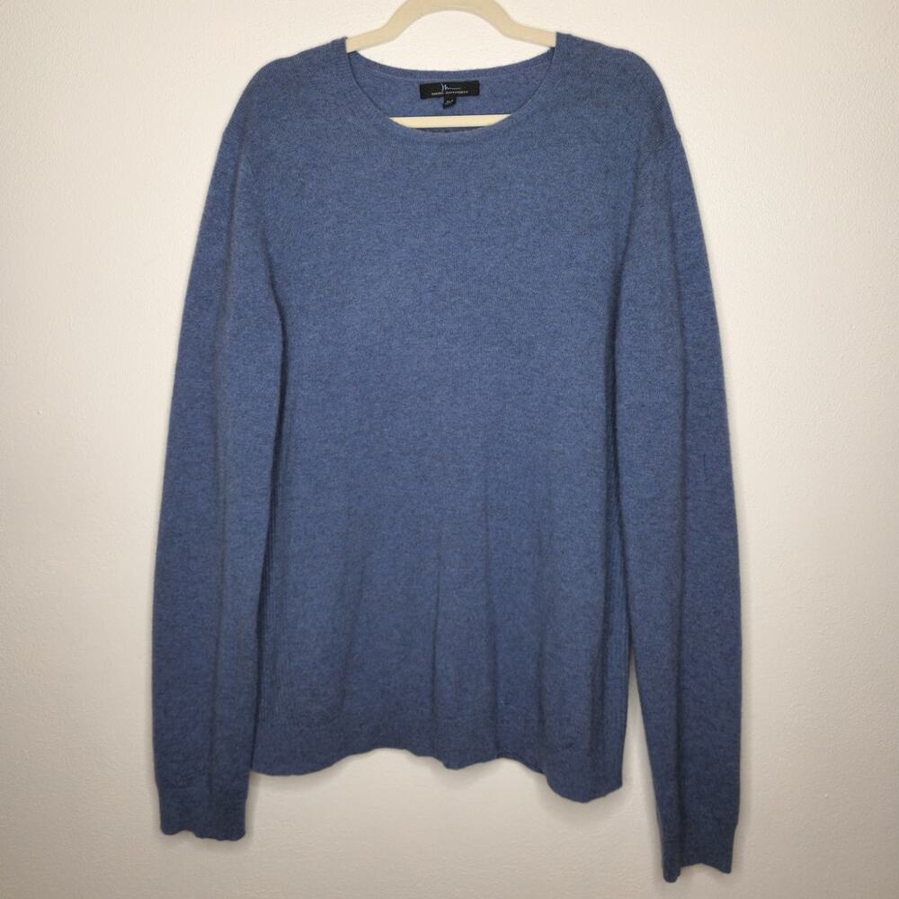 Vintage y2k Marc Anthony XLT 100% Cashmere Blue Sweater Shirt Crewneck